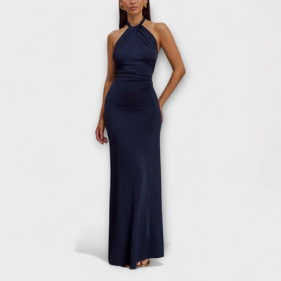 Lagoon - Slinky Halter Maxi Dress