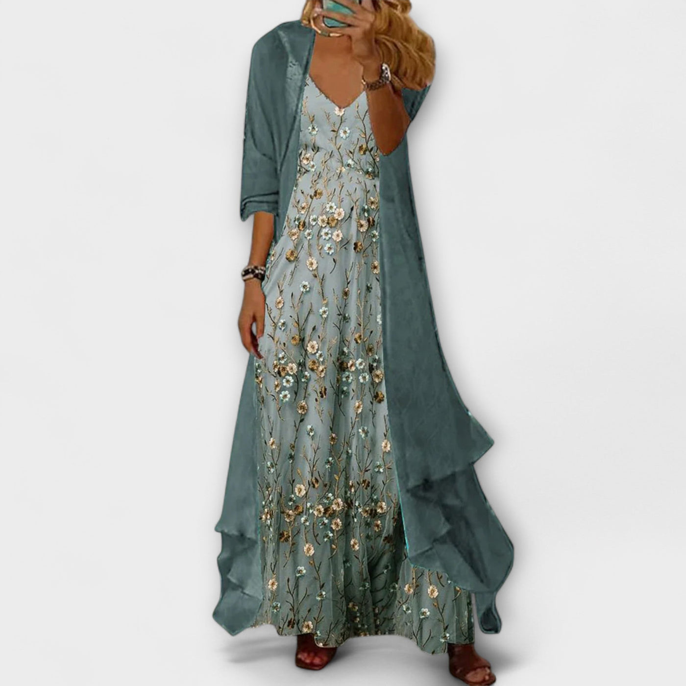 Mara - Maxi Dress with Jacket (2-Piece Set)