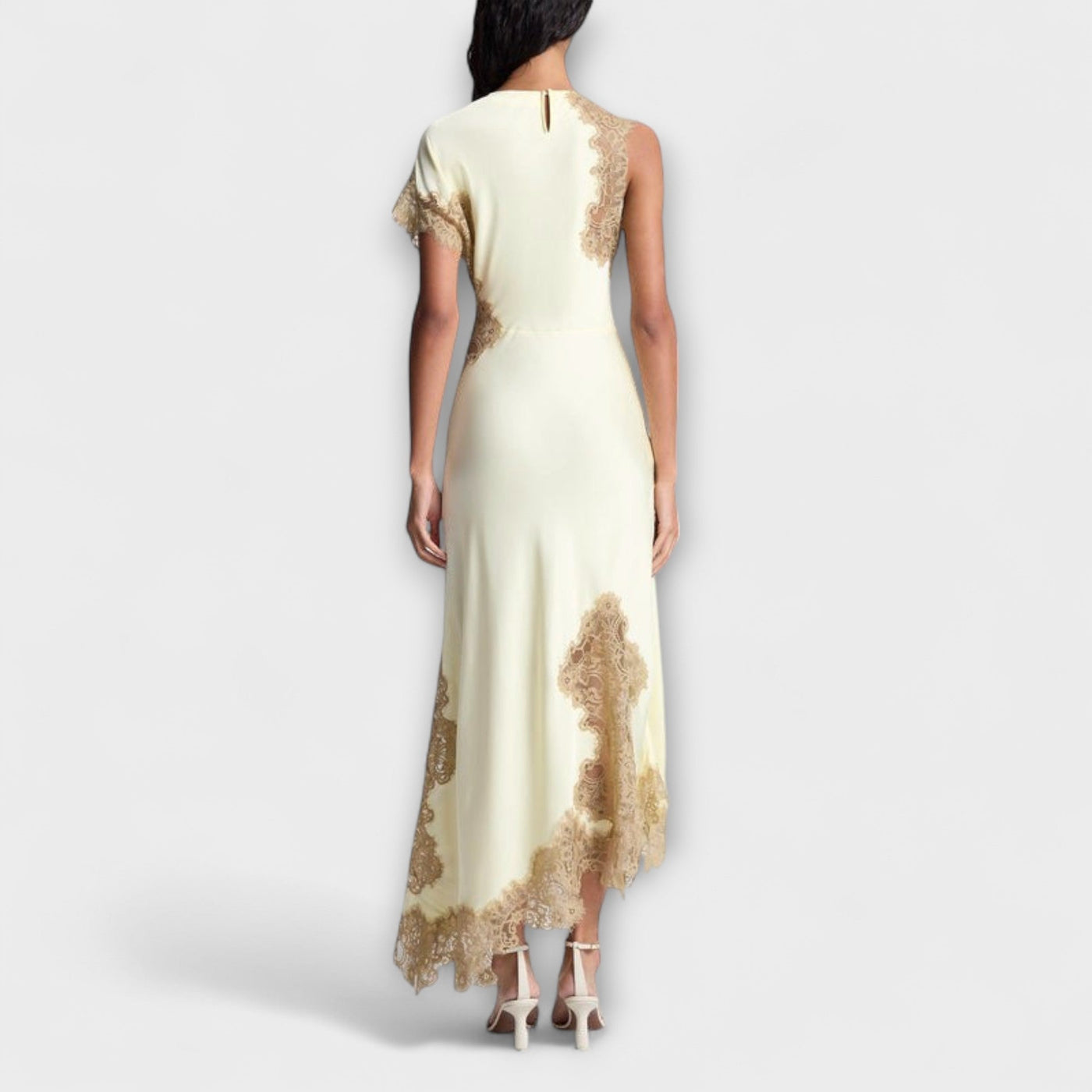 Margaret - Maxi Dress with Satin and Lace Accents