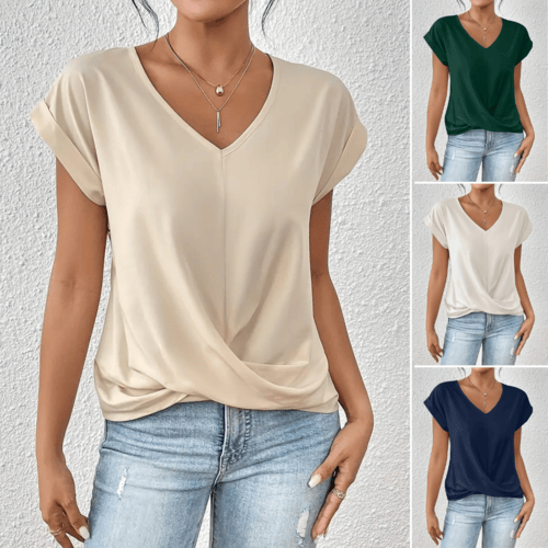 Tammana - T-Shirt With V Neckline