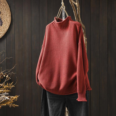 Noa - Trendy boucle knit oversized sweater for a chic and casual style