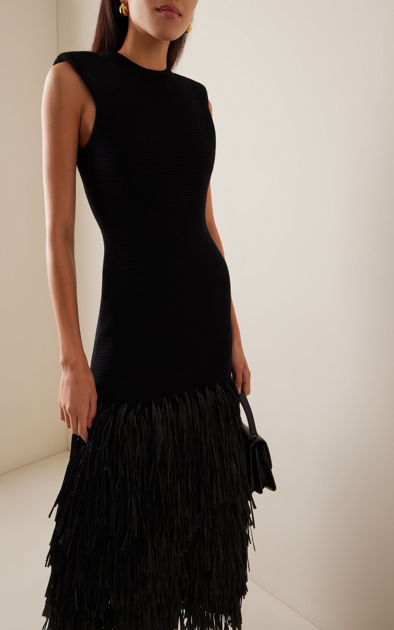 Noir Fringe Dress