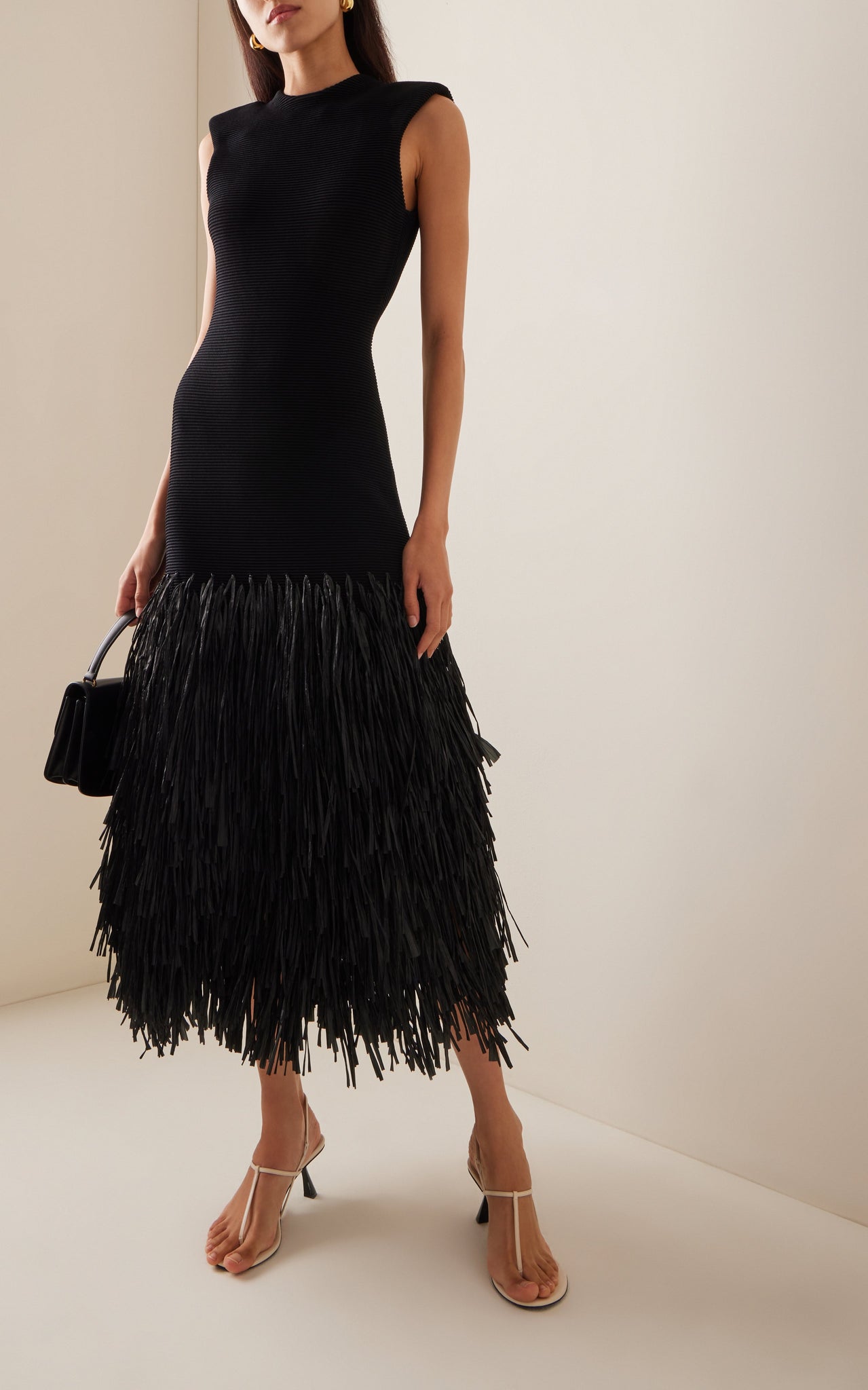 Noir Fringe Dress