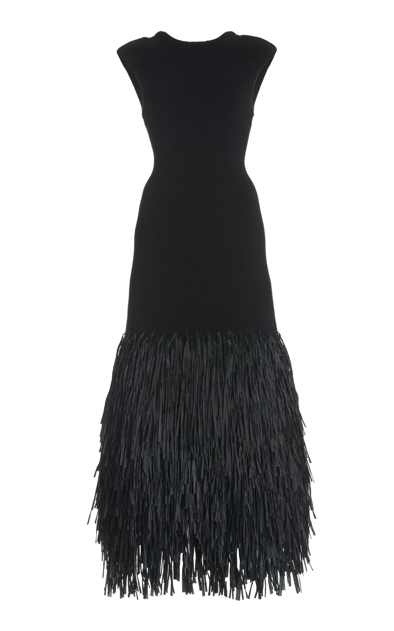 Noir Fringe Dress