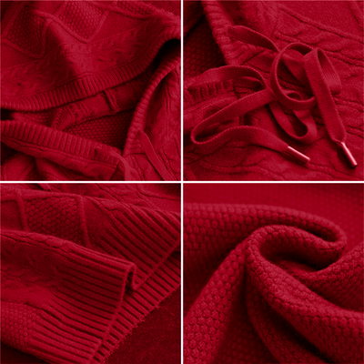 Talia | Cable Knit Hoodie Sweater