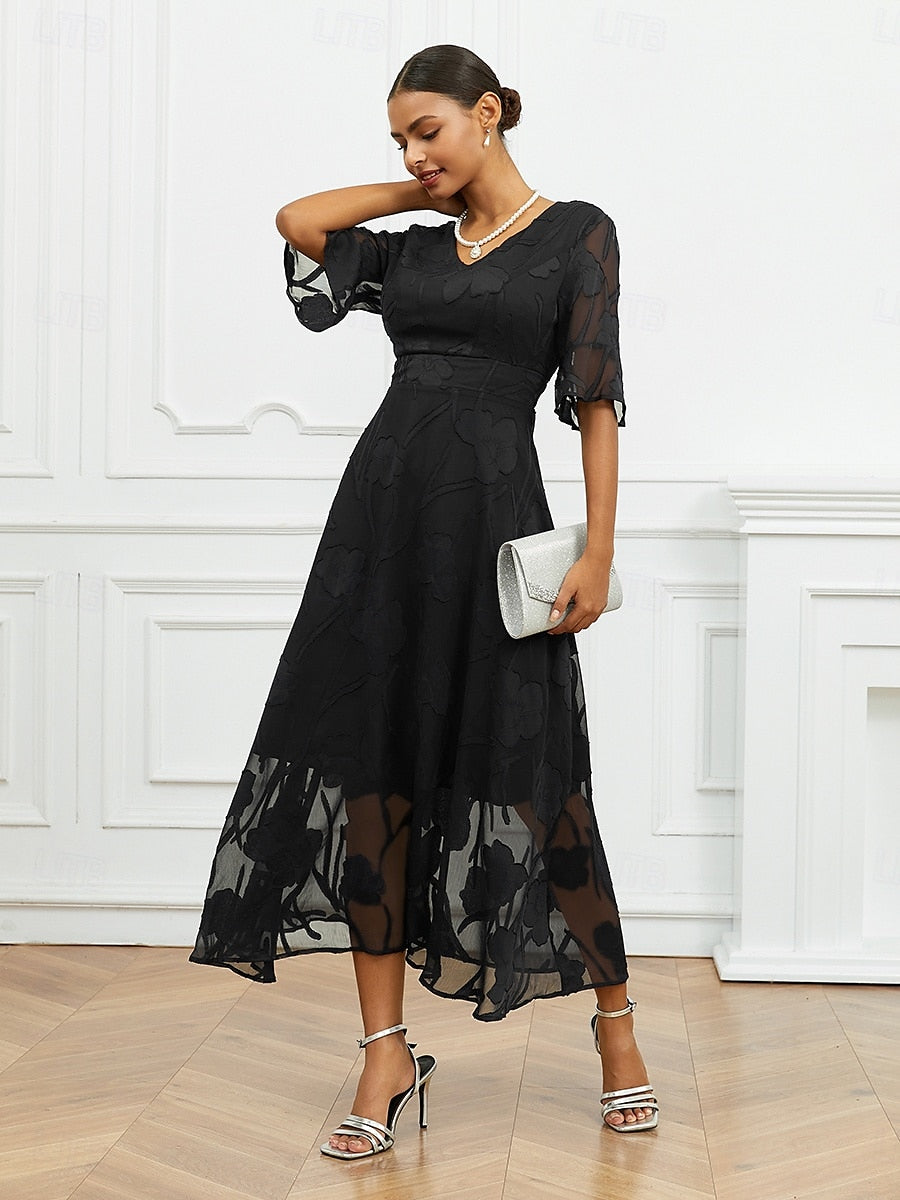 Alica - Midnight Bloom Dress