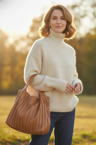 Isabella - High Collar Cashmere